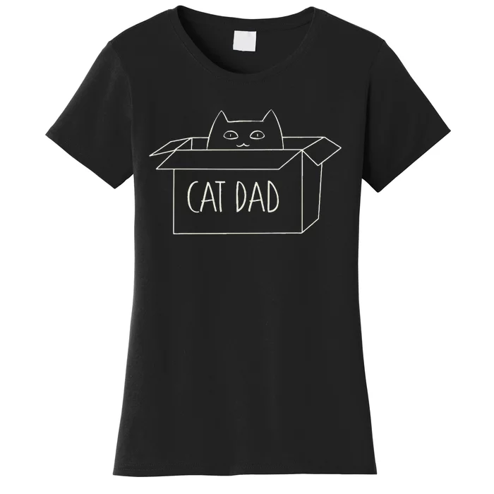 Cat Dad Funny Cat Daddy Fathers Day Women's T-Shirt