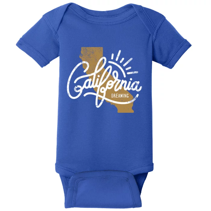 California Dreaming Funny Gift Baby Bodysuit