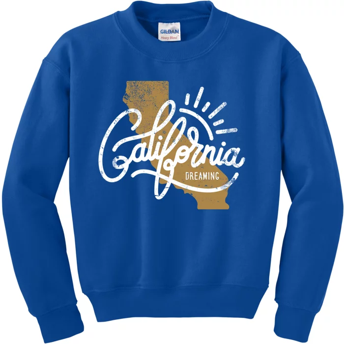 California Dreaming Funny Gift Kids Sweatshirt