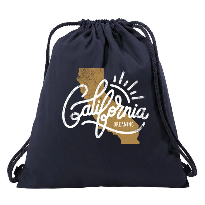 California Dreaming Funny Gift Drawstring Bag