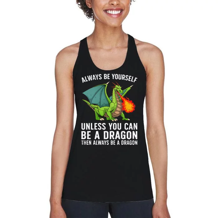 Cool Dragon For  Mythical Dragon Lovers Women's Racerback Tank