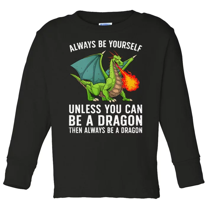 Cool Dragon For  Mythical Dragon Lovers Toddler Long Sleeve Shirt