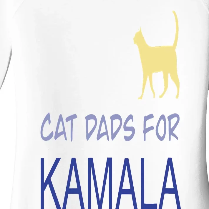 Cat Dads For Kamala Harris For President 2024 Women's Perfect Tri Tunic Long Sleeve Shirt