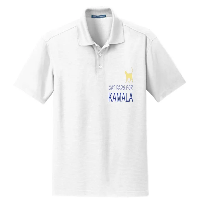 Cat Dads For Kamala Harris For President 2024 Dry Zone Grid Performance Polo