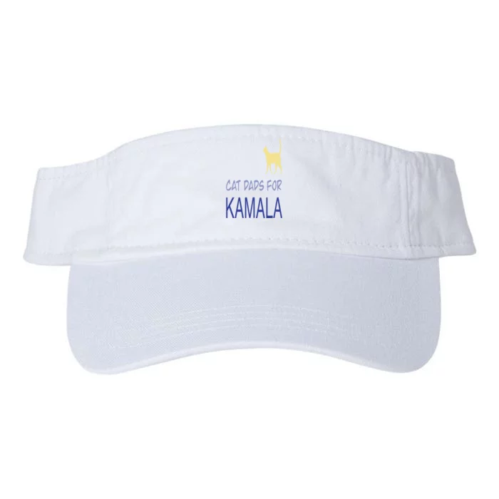 Cat Dads For Kamala Harris For President 2024 Valucap Bio-Washed Visor