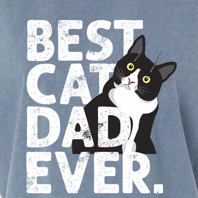 Cat Daddy Father Gift Best Cat Dad Ever Garment-Dyed Women's Muscle Tee