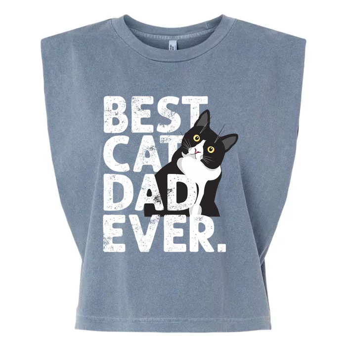 Cat Daddy Father Gift Best Cat Dad Ever Garment-Dyed Women's Muscle Tee