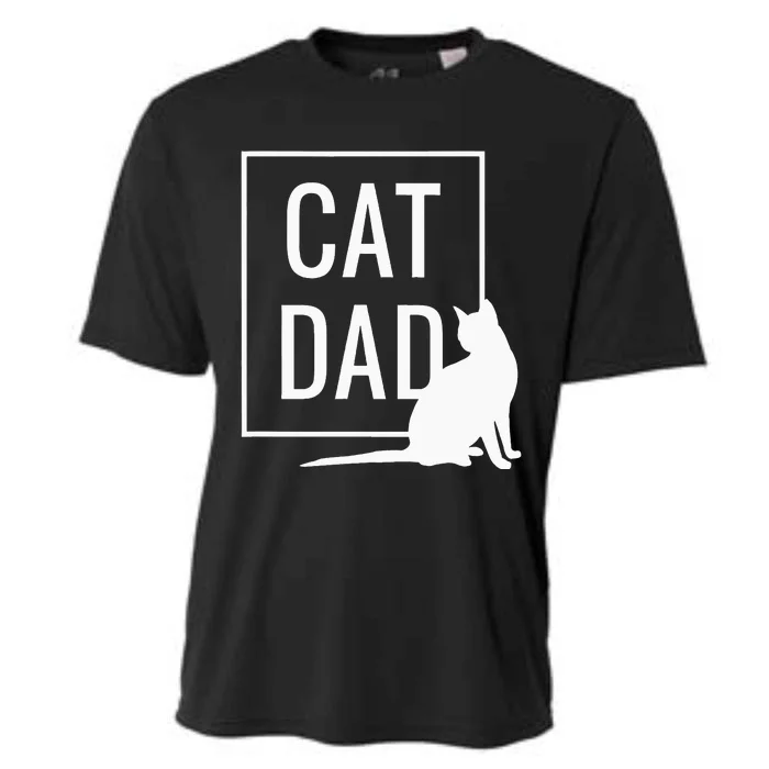 Cat Dad Funny Cat Owner Father Cooling Performance Crew T-Shirt