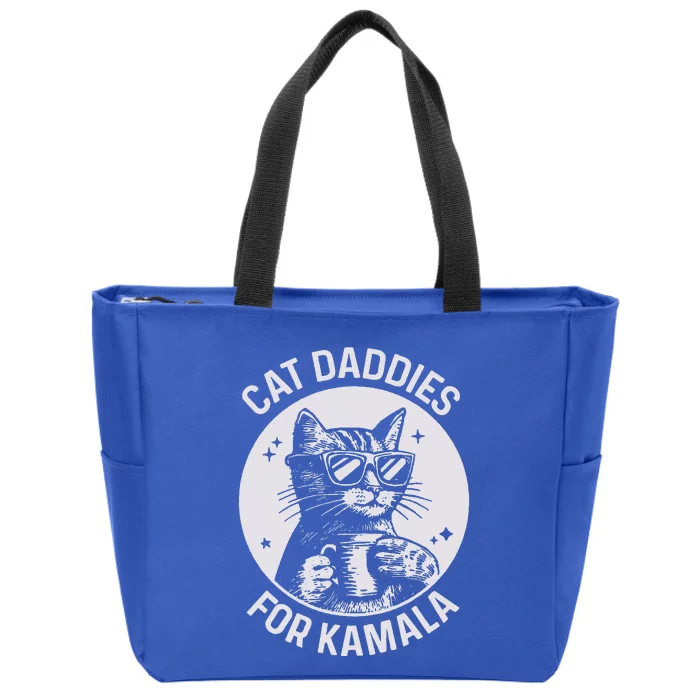 Cat Daddies For Kamala Harris Zip Tote Bag