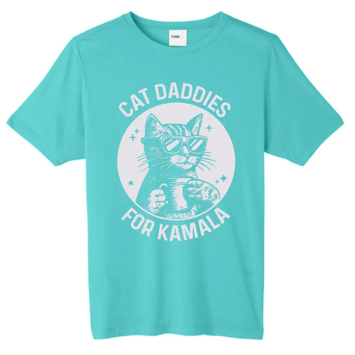 Cat Daddies For Kamala Harris ChromaSoft Performance T-Shirt