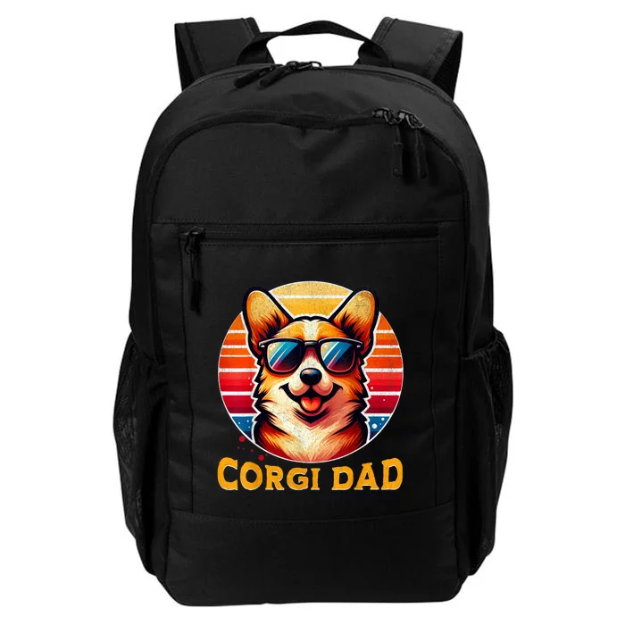 Corgi Dad Father Day Gift For Lovers Funn Daily Commute Backpack