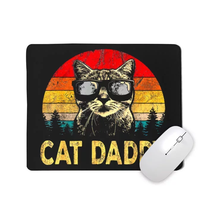 Cat Daddy Funny Cat Lover Gift Cat Dad Fathers Mousepad