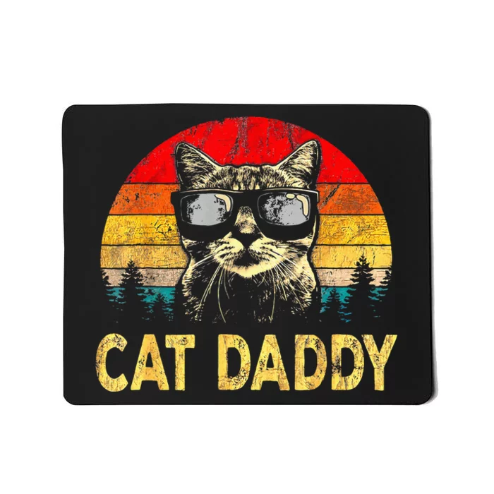 Cat Daddy Funny Cat Lover Gift Cat Dad Fathers Mousepad