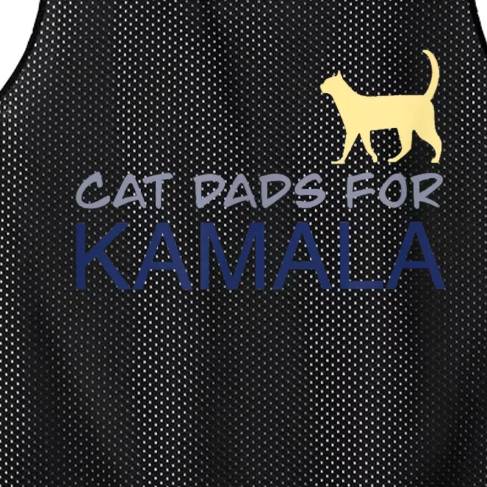 Cat Dads For Kamala Harris For President 2024 Mesh Reversible Basketball Jersey Tank