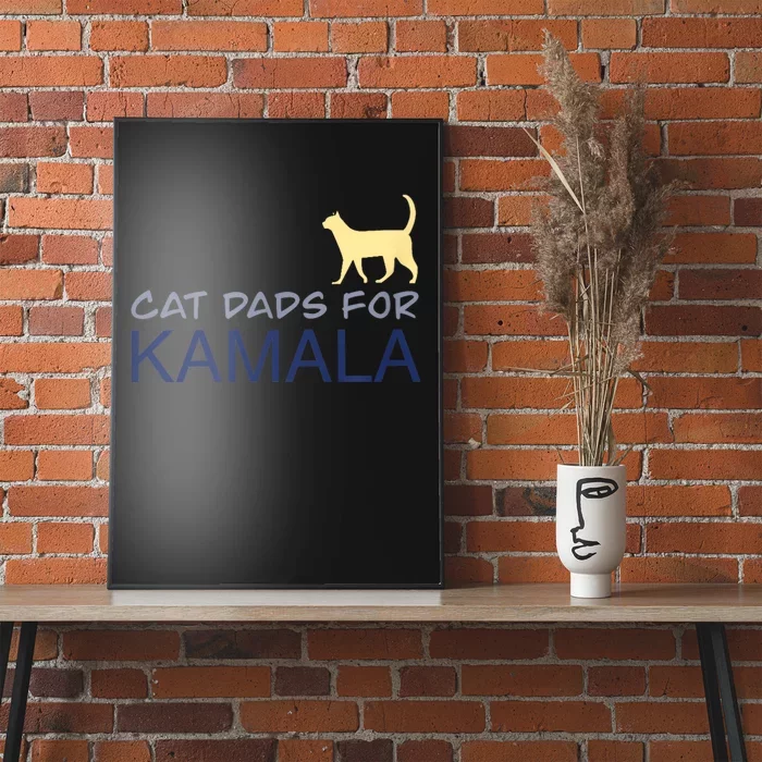 Cat Dads For Kamala Harris For President 2024 Poster