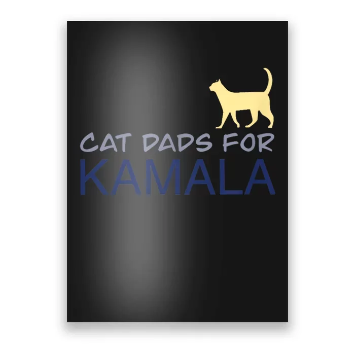 Cat Dads For Kamala Harris For President 2024 Poster