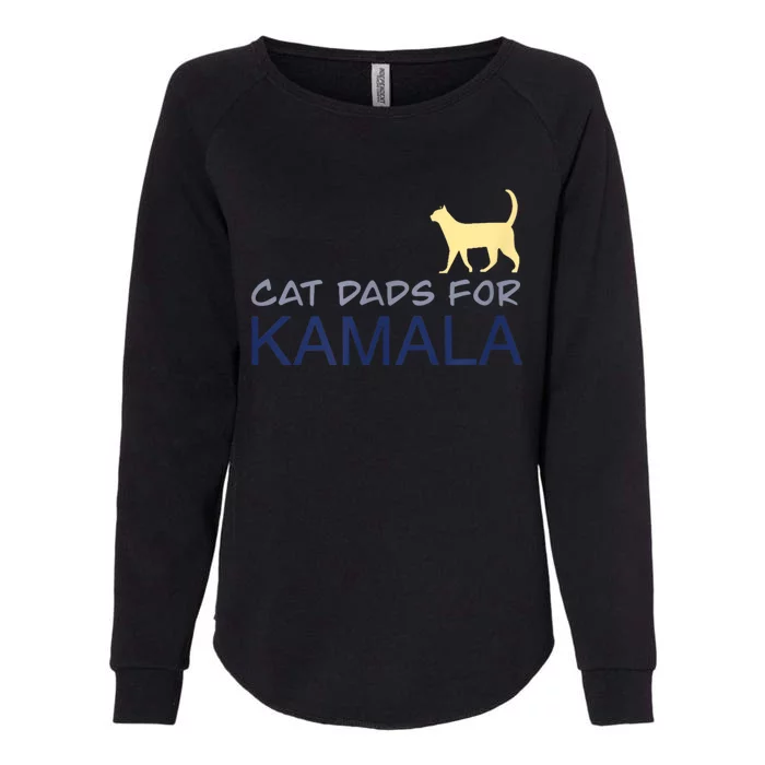 Cat Dads For Kamala Harris For President 2024 Womens California Wash Sweatshirt