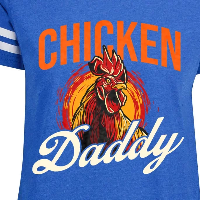 Chicken Daddy Farmyard Chicken Lover Enza Ladies Jersey Football T-Shirt