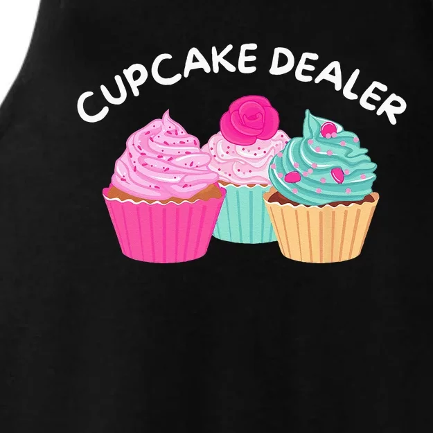 Cupcake Dealer Funny Cupcake Baker Pastry Baking Gift Ladies Tri-Blend Wicking Tank