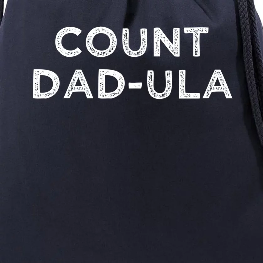 Count DadUla Funny Halloween Dad Cool Gift Drawstring Bag