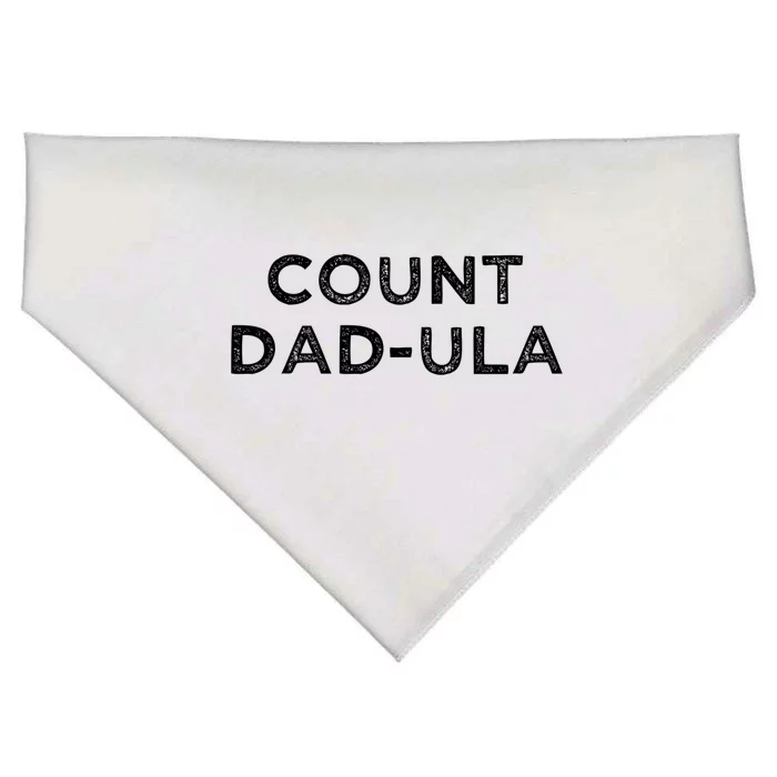 Count DadUla Funny Halloween Dad Cool Gift USA-Made Doggie Bandana