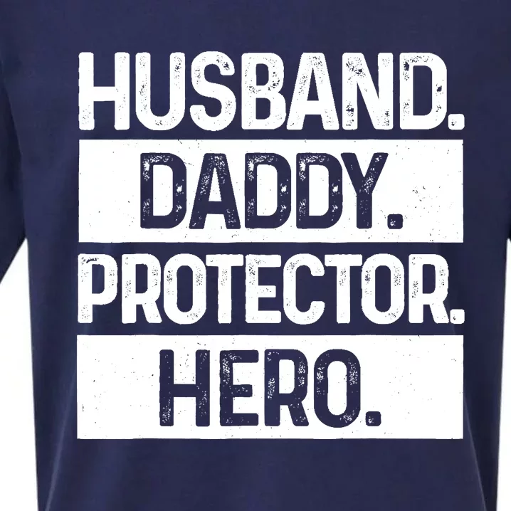 Cool Daddy For Dad Husband Hero Protector Male Parent Sueded Cloud Jersey T-Shirt