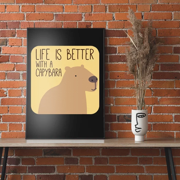 Capybara Design for Capibara Owner Cool Mammal Poster