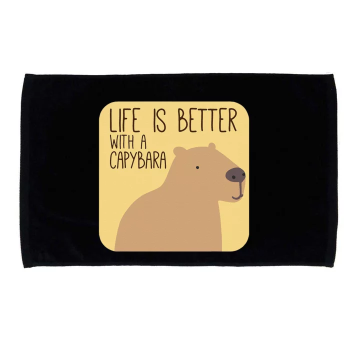 Capybara Design for Capibara Owner Cool Mammal Microfiber Hand Towel