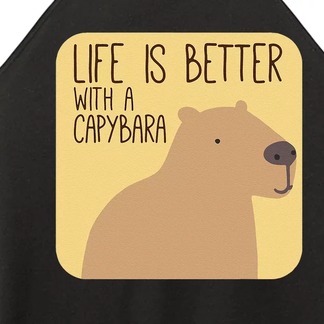 Capybara Design for Capibara Owner Cool Mammal Women’s Perfect Tri Rocker Tank