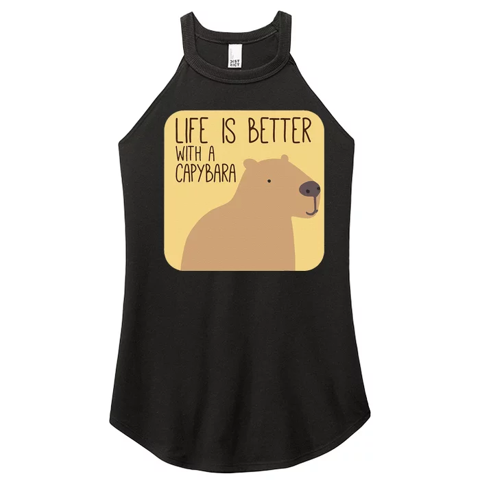 Capybara Design for Capibara Owner Cool Mammal Women’s Perfect Tri Rocker Tank