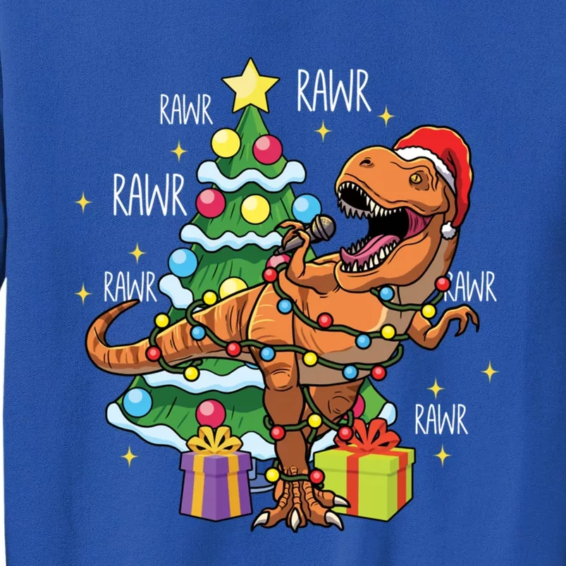 Christmas Dinosaur Fa Ra Ra Rawr Xmas Tree Trex Lover Gift Sweatshirt