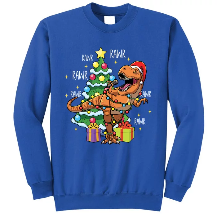 Christmas Dinosaur Fa Ra Ra Rawr Xmas Tree Trex Lover Gift Sweatshirt