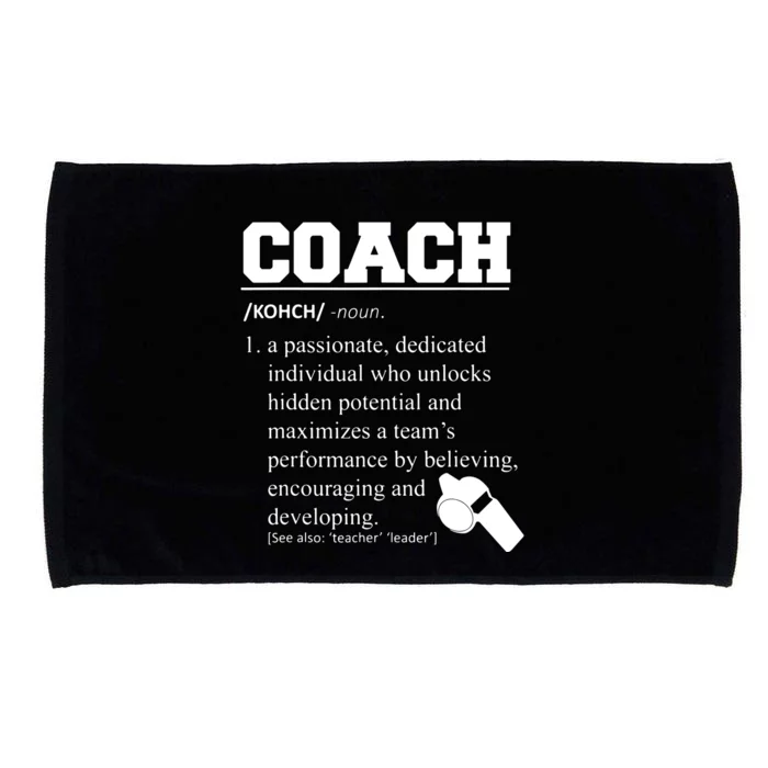 Coach Definition Funny Coach Tee Microfiber Hand Towel