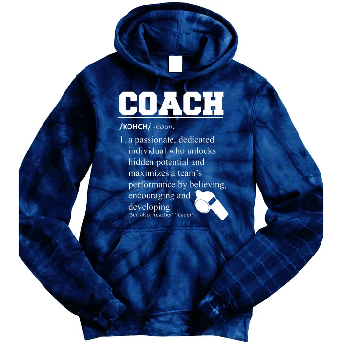 Coach Definition Funny Coach Tee Tie Dye Hoodie