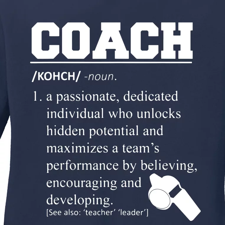 Coach Definition Funny Coach Tee Ladies Long Sleeve Shirt