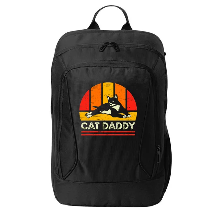 Cat Daddy Father Vintage Black Cats City Backpack