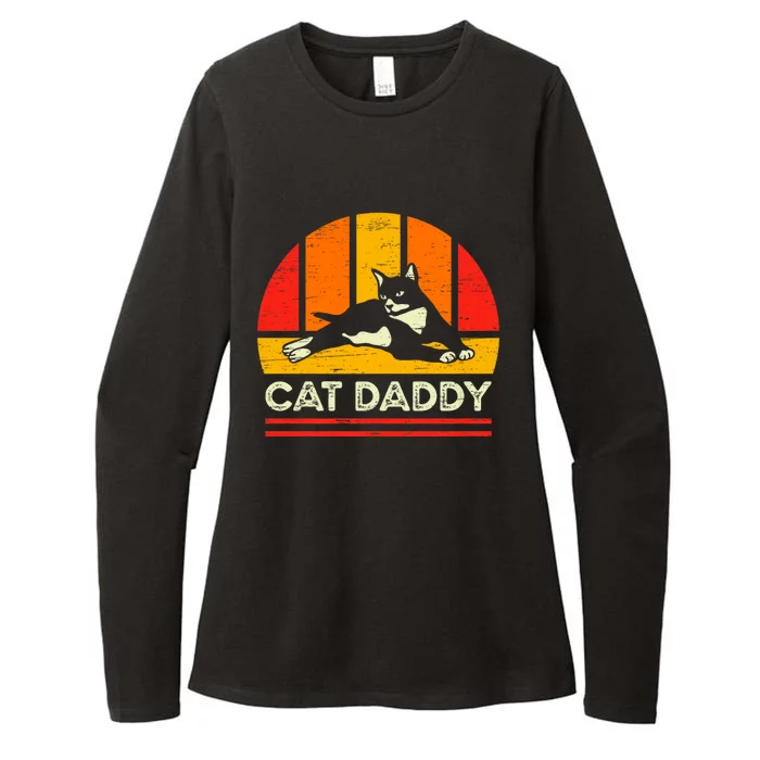 Cat Daddy Father Vintage Black Cats Womens CVC Long Sleeve Shirt