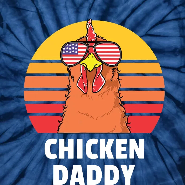 Chicken Daddy Farmer Chicken Lover Tie-Dye T-Shirt