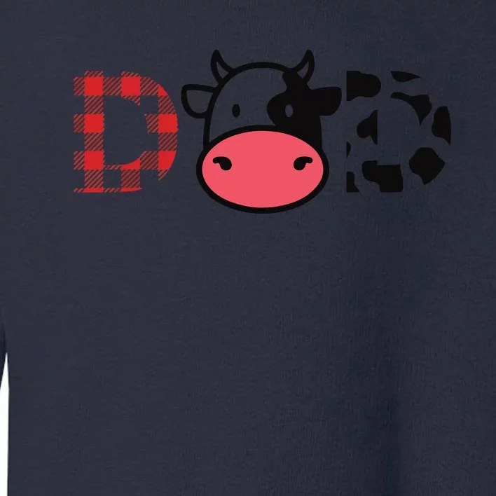 Cow Dad Funny Daddy Cow Lover Farmer Cows Toddler Sweatshirt