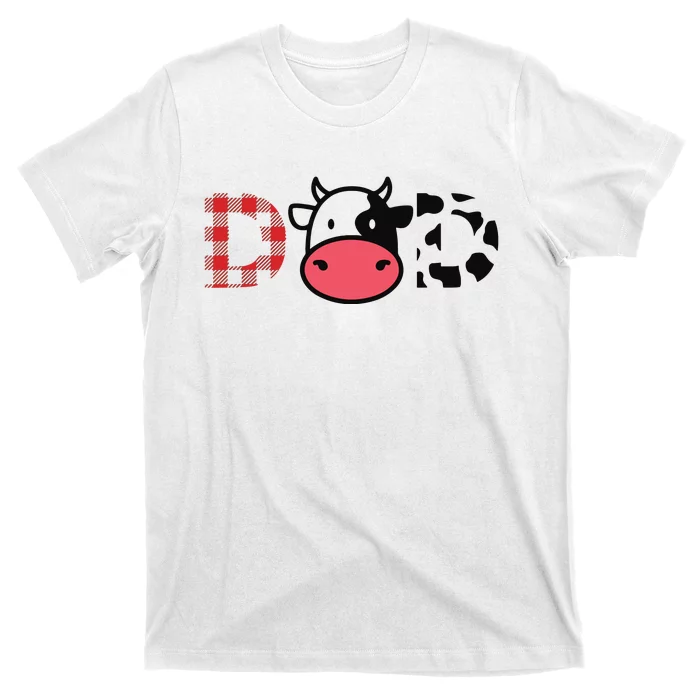 Cow Dad Funny Daddy Cow Lover Farmer Cows T-Shirt