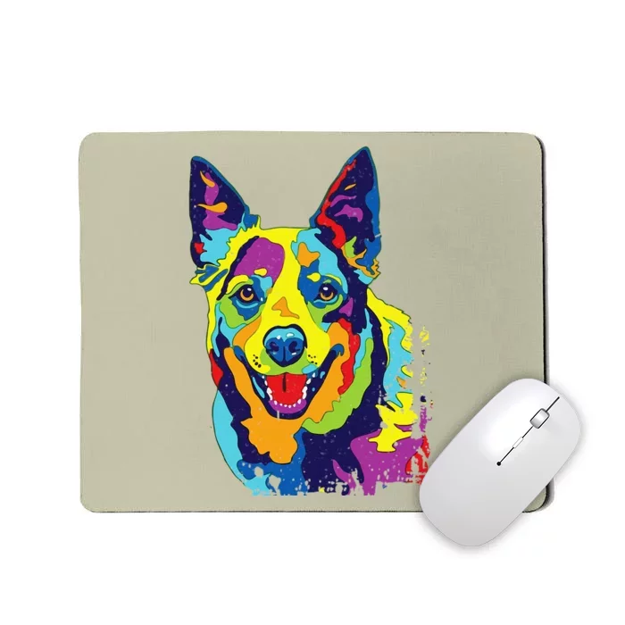 Cattle Dog Funny Australian Cattle Dog PopArt Mousepad