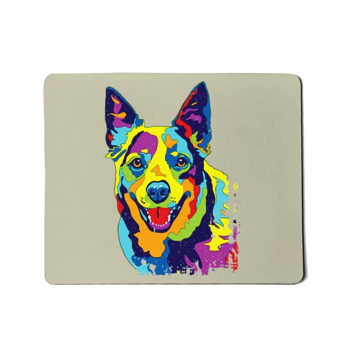 Cattle Dog Funny Australian Cattle Dog PopArt Mousepad