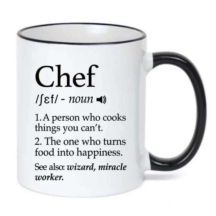 Chef Definition Funny Line Saying Cook Cooking Gifts Chefs T Black Color Changing Mug