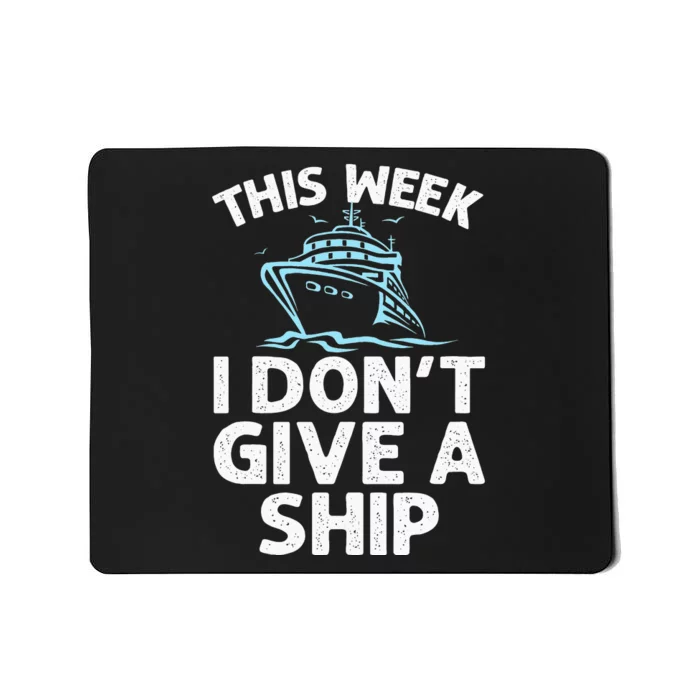 Cruise Design For Cruise Ship funny Cruising Lover Mousepad