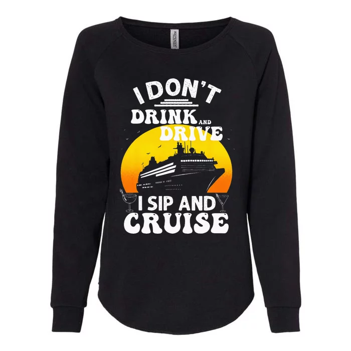 Cruise Design For Cruise Vacation Boat Trip Womens California Wash Sweatshirt