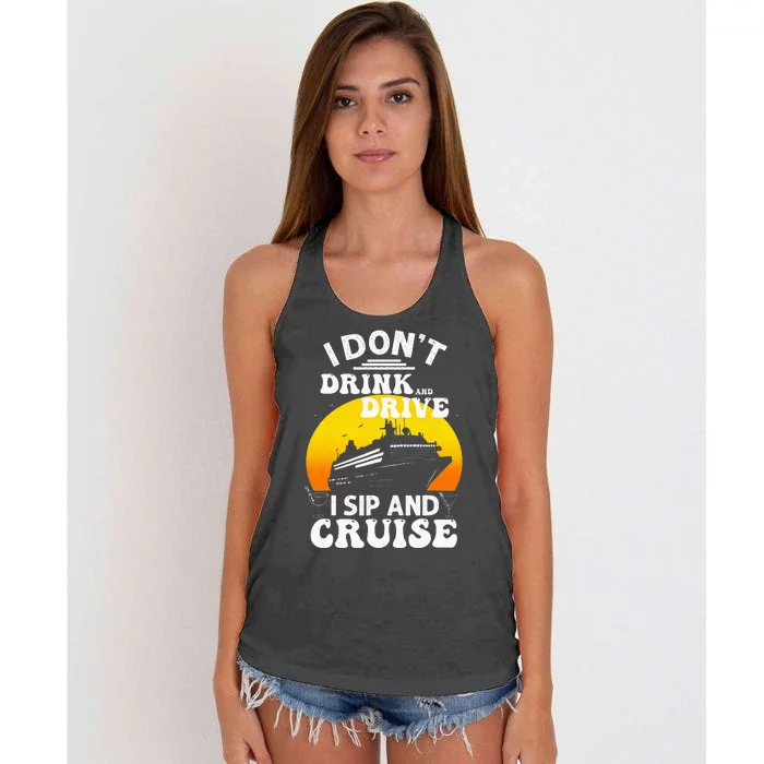 Cruise Design For Cruise Vacation Boat Trip Women's Knotted Racerback Tank