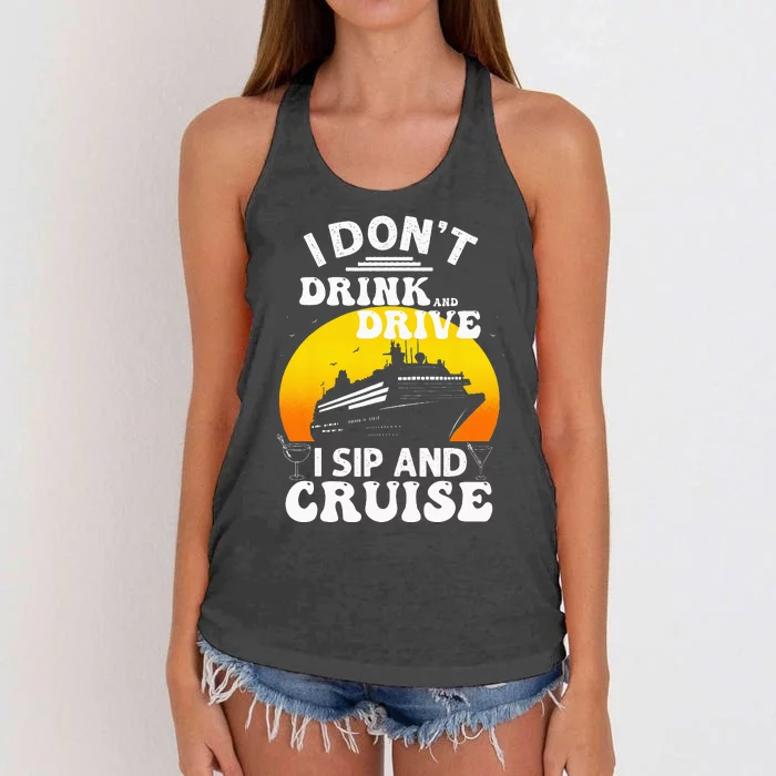 Cruise Design For Cruise Vacation Boat Trip Women's Knotted Racerback Tank