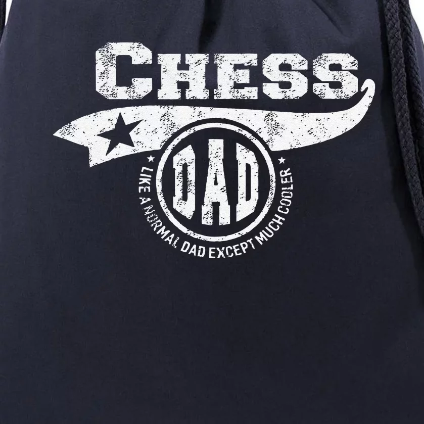 Chess Dad Fathers Day Gift Father Drawstring Bag