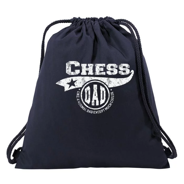 Chess Dad Fathers Day Gift Father Drawstring Bag