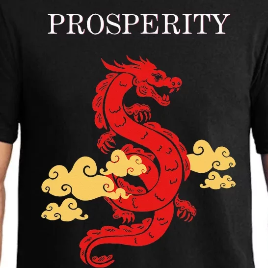 Chinese Dragon for Dragon Culture Lovers Prosperity Gift Pajama Set